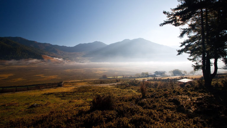 Phobjikha Valley in Gangtey