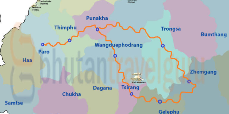 Royal Manas National Park Tour map